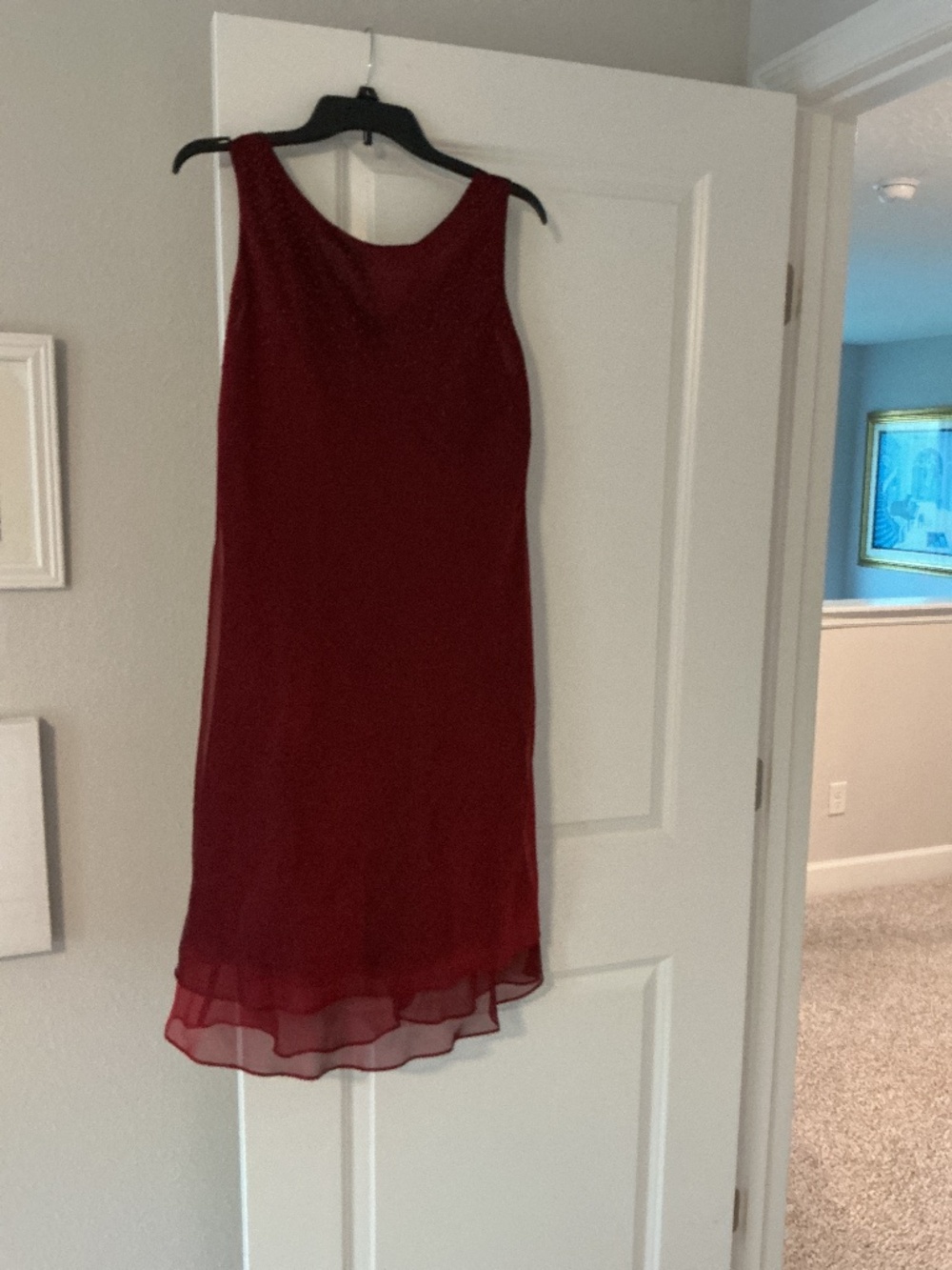 Donna Rocco size 14 maroon mini dress